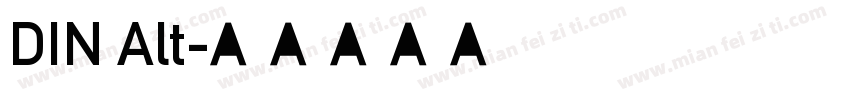 DIN Alt字体转换